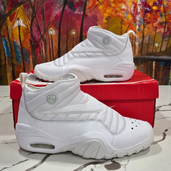2017 Nike Air Shake Ndestrukt Triple White Size 13 Men\'s 880869-101 Rodman main image 9